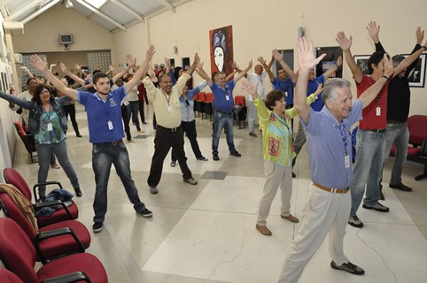 Servidores da Câmara cumprem, com animação, atividades para o Dia do Desafio