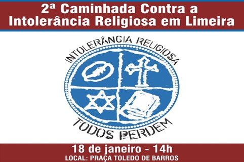 Caminhada Contra a Intolerância Religiosa é neste domingo