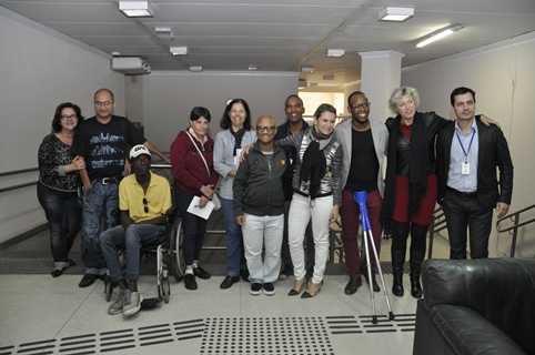 Representantes do CMDPD e João Fischer visitam obra de acessibilidade da Câmara de Limeira