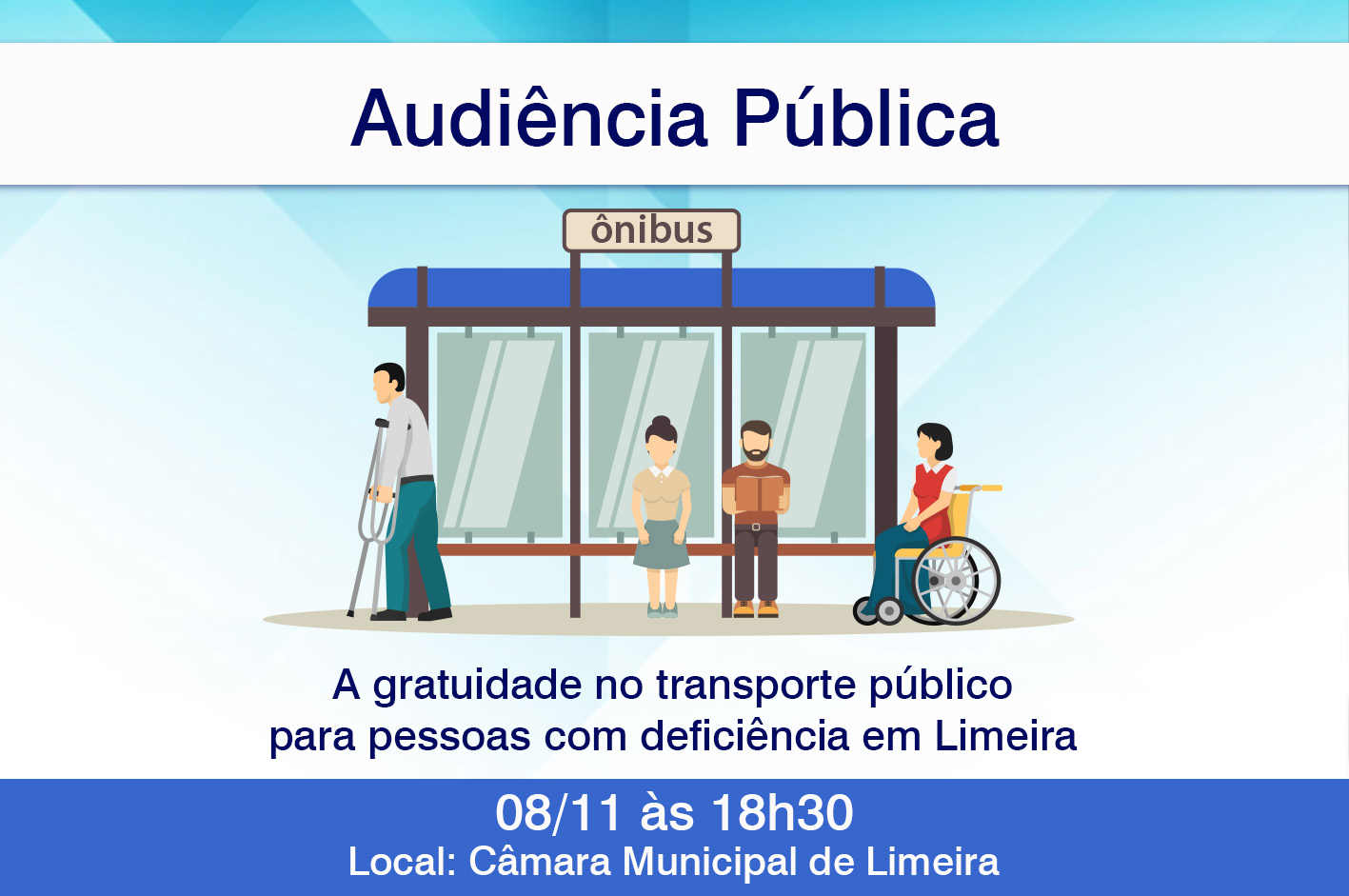 Audiência sobre gratuidade no transporte para deficientes acontece na quarta-feira (8)