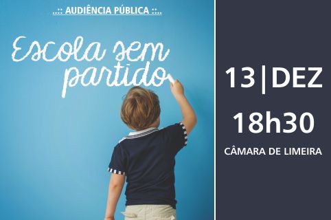 Câmara promove segunda audiência para debater Escola Sem Partido