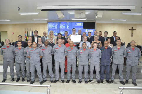 Corpo de Bombeiros é homenageado na Câmara Municipal