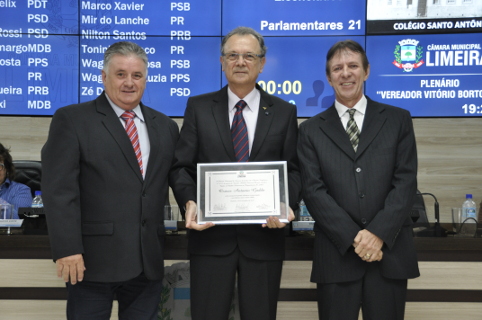 Brigadeiro Osmar Antonio Gaddo recebe o Título de Cidadão Limeirense