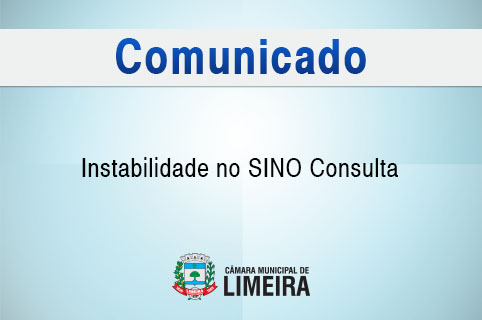SinoConsulta temporariamente indisponível 