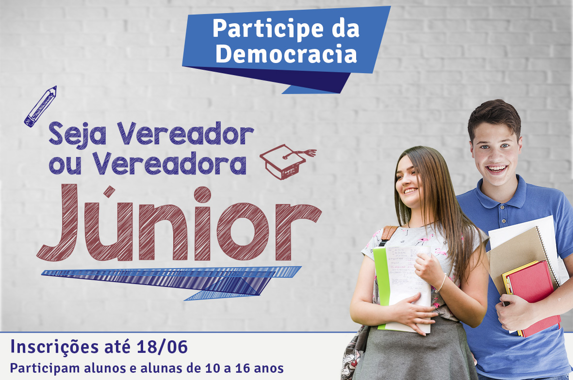 Abertas as inscrições para a Câmara de Vereadores Juniores