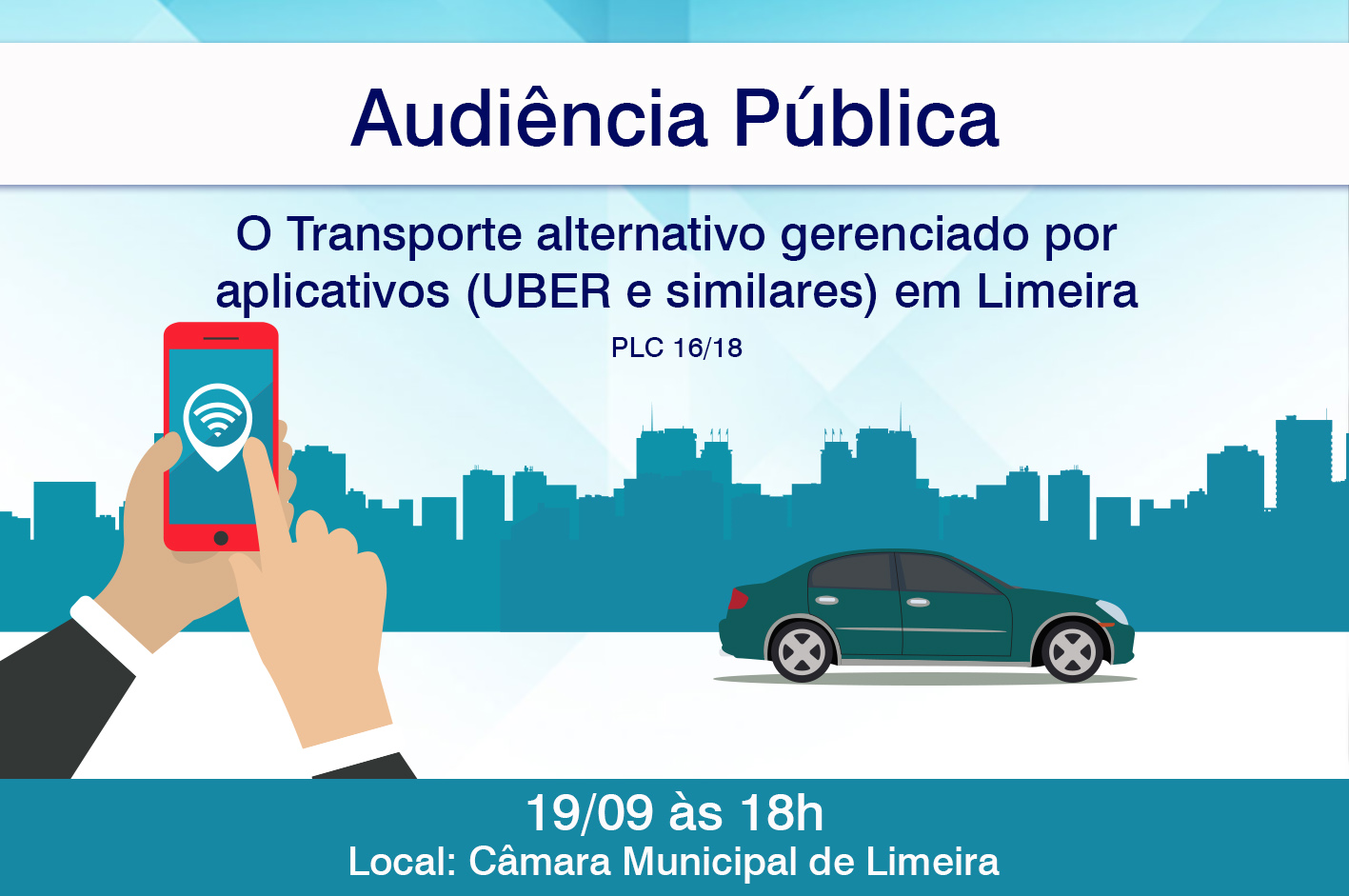 Câmara convoca população para debater transportes por meio de aplicativos