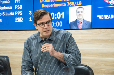 Vereador Dr. Rafael Camargo (MDB) elabora moção de apelo por aprovação de pacote anticrime