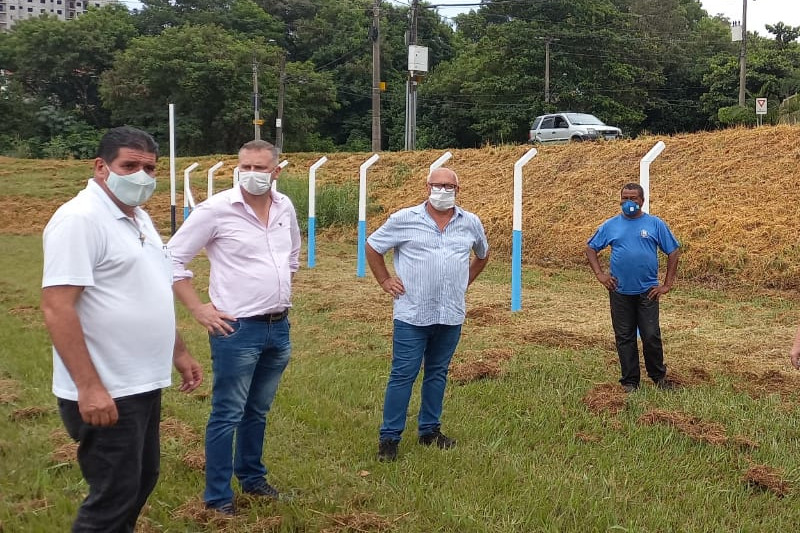 Helder do Táxi acompanha revitalização na área de lazer João Antero do Carmo