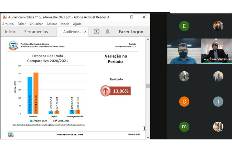 Audiência foi realizada de forma virtual, com transmissão ao vivo