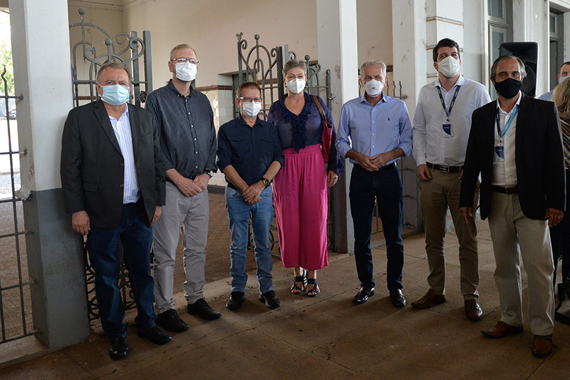 Autoridades fazem visita técnica nas obras da Estação Ferroviária