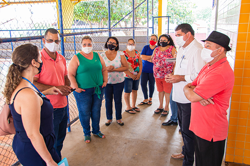 Comissão de Obras visita Escola Profa. Maria Madalena, do Santina
