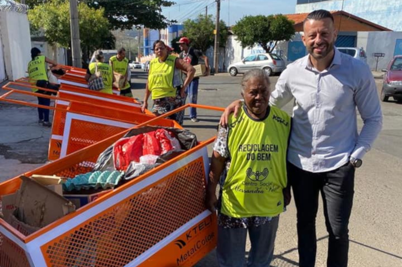 Vereador Betinho ouviu demanda de coletores de material reciclável