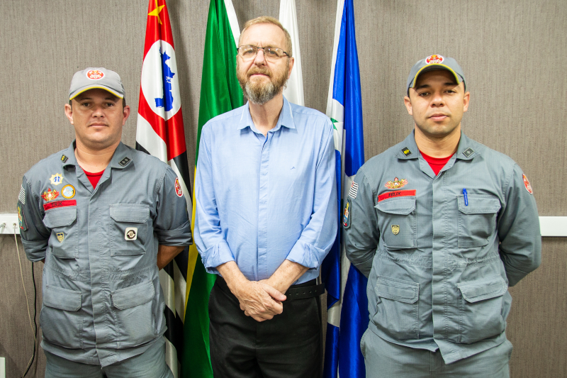 Presidente recebe visita de novo comandante do Corpo de Bombeiros