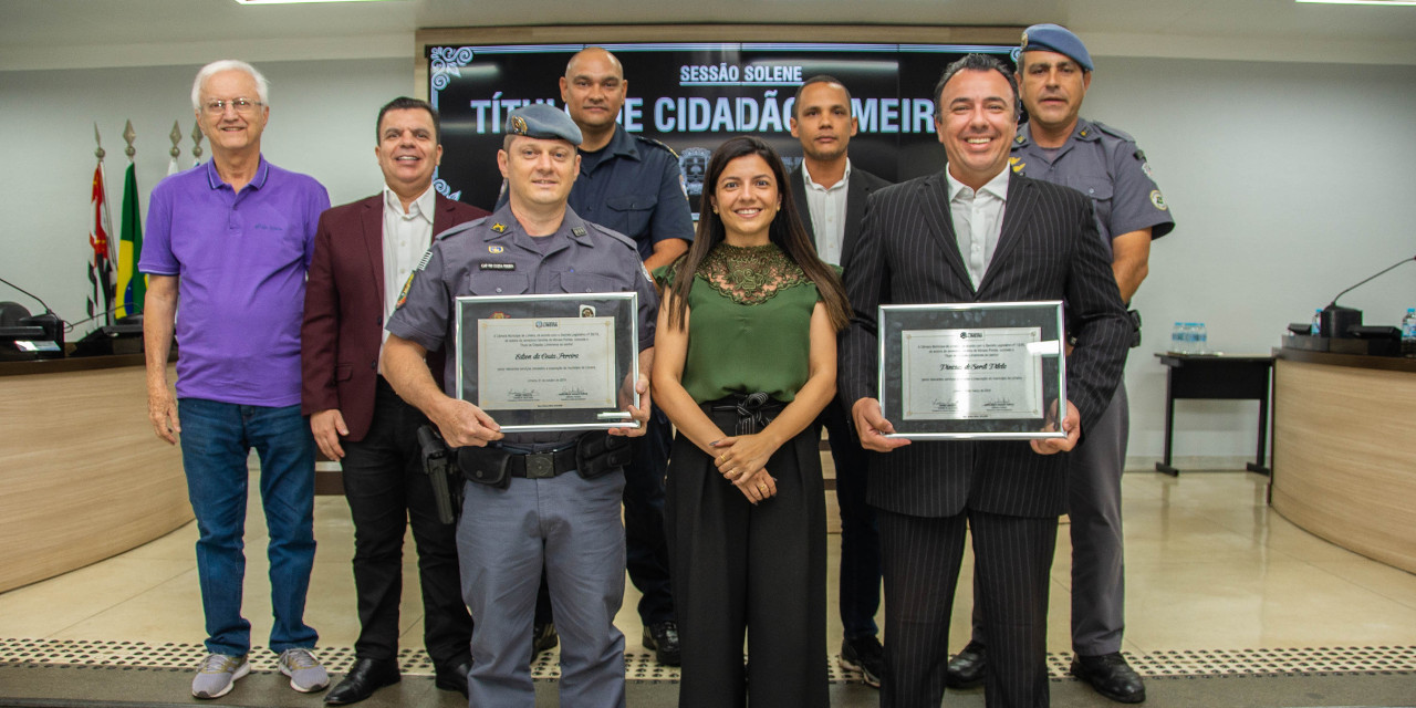 Câmara realiza sessão solene para homenagear personalidades de Limeira
