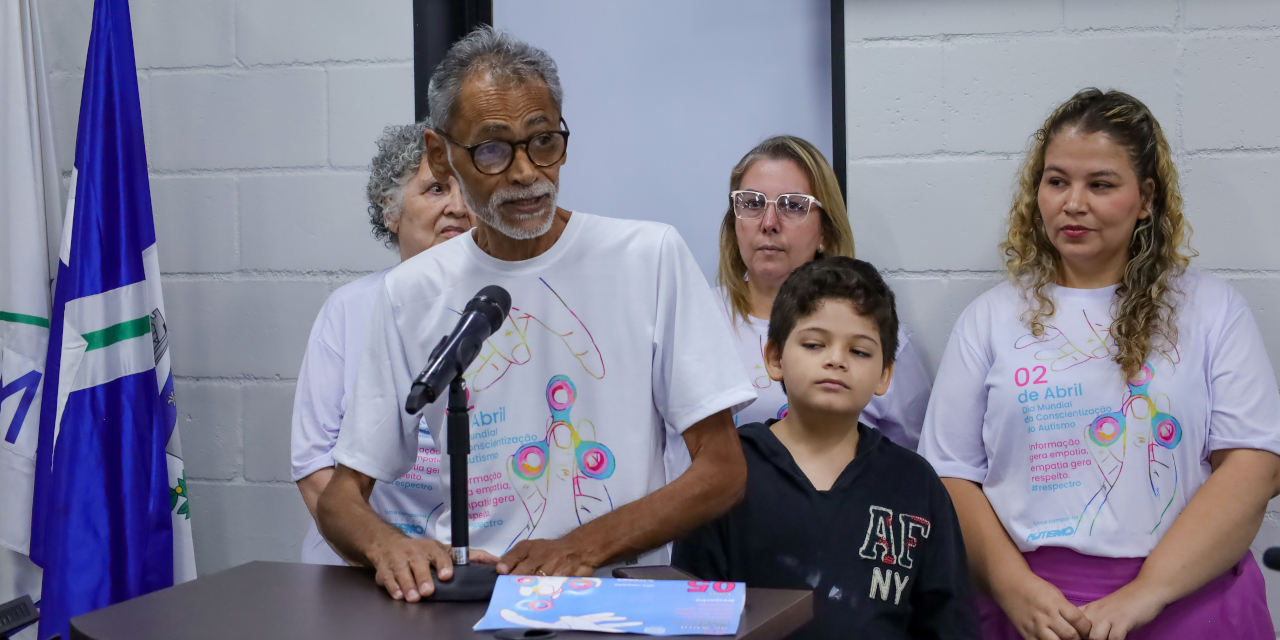 José Milton Rodrigues de Melo explanou sobre o Dia Mundial de Conscientização do Autismo