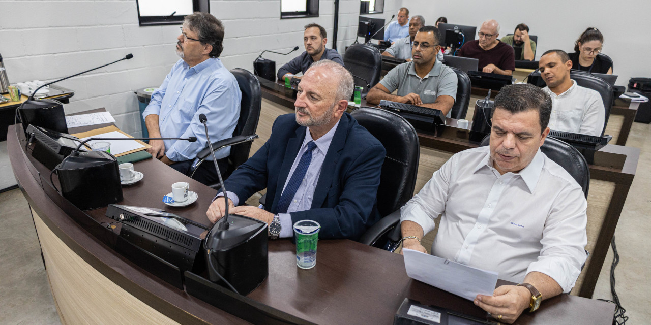 Estevão Nogueira (Avante), Waguinho da Santa Luzia (PP), Nilton Santos (Republicanos), Elias Barbosa (PRTB) e Felipe Penedo (PL); o presidente da Câmara, Everton Ferreira (PSD)