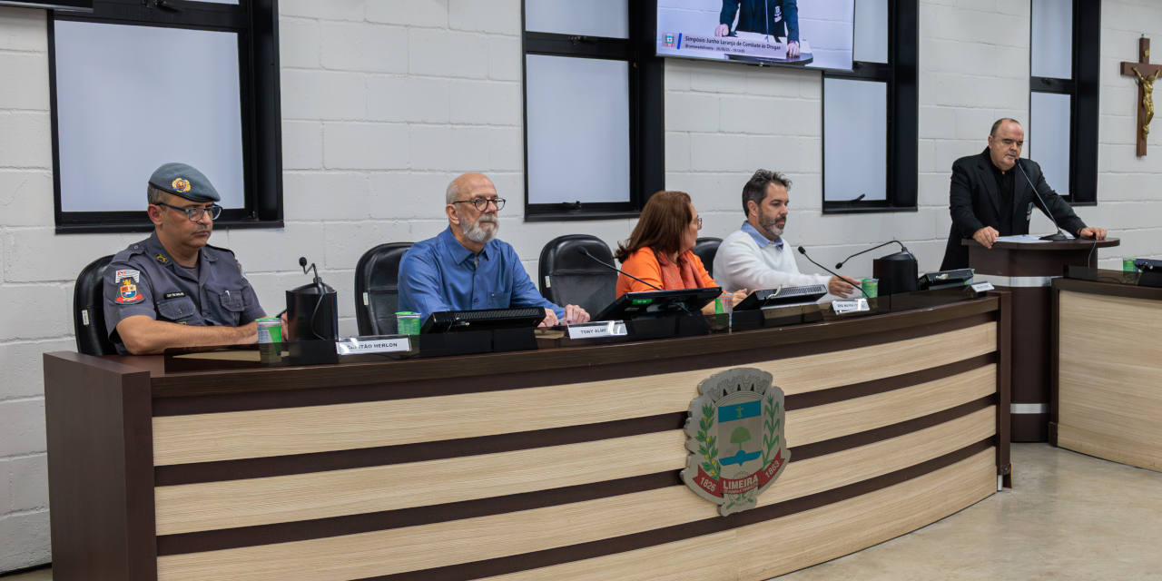 Câmara Municipal apresenta o Simpósio Junho Laranja de Combate às Drogas