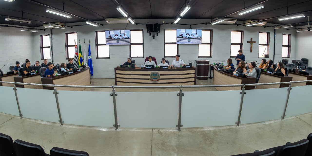 Câmara Municipal realiza segunda sessão ordinária dos vereadores juniores