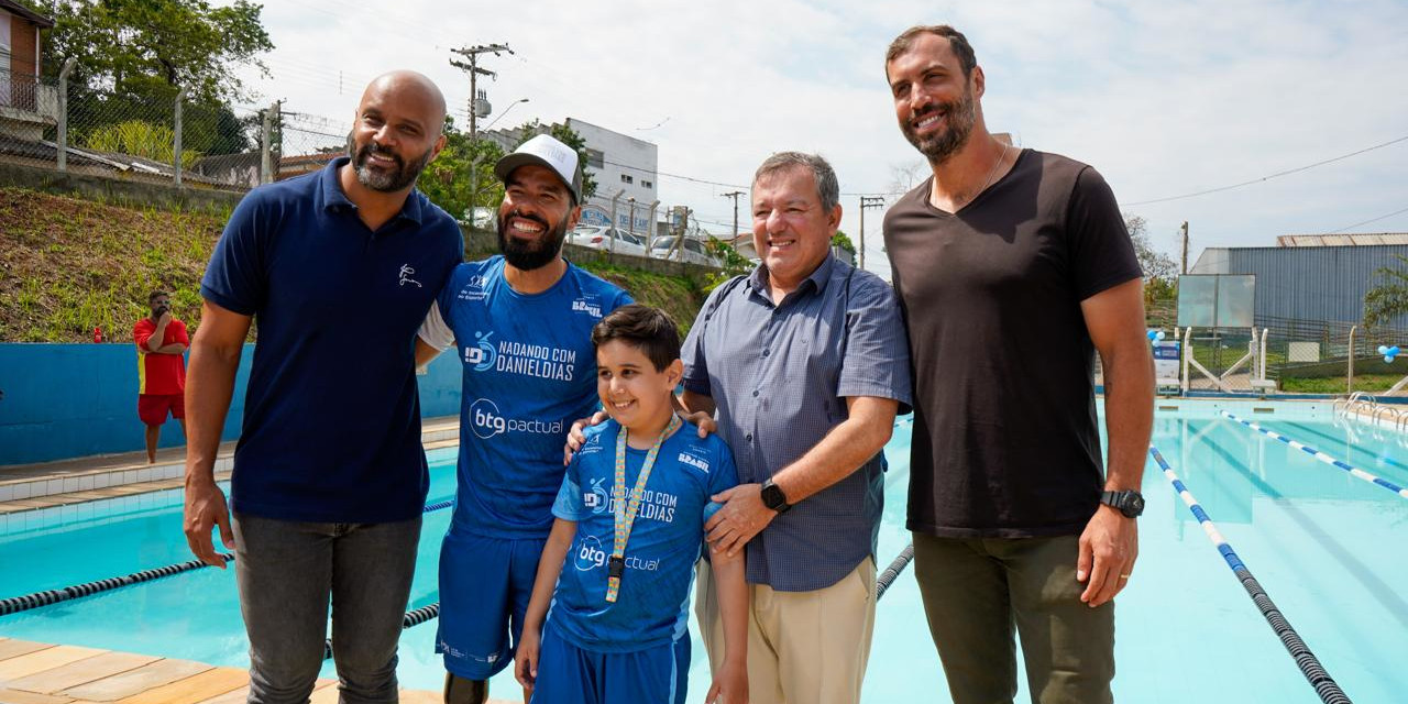 Guilherme Guido participa de inauguração do projeto “Nadando com Daniel Dias”