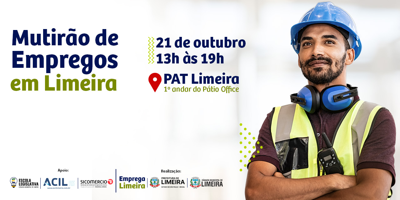 Mutirão de Empregos oferecerá mais de 500 vagas em Limeira