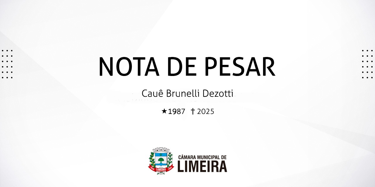 Nota de pesar pelo falecimento do médio Cauê Dezotti