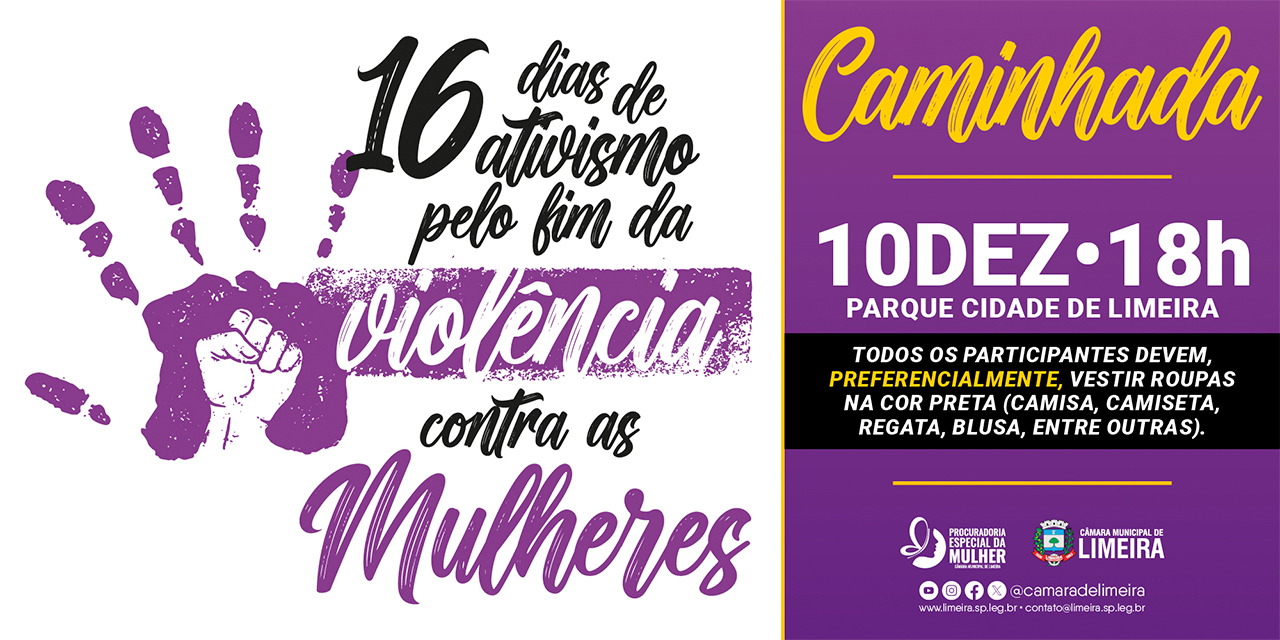 Caminhada que homenageia vítimas de feminicídio acontece nesta quarta (10/12) no Parque Cidade