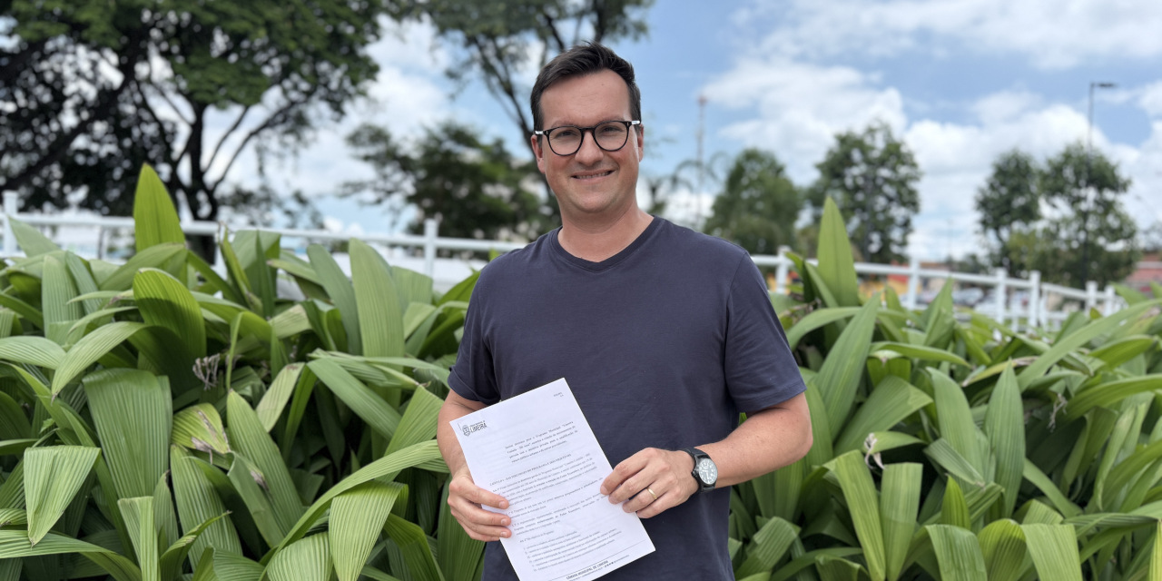 Felipe Penedo protocola projeto “Limeira Cuidada – 200 Anos” para qualificação de espaços públicos