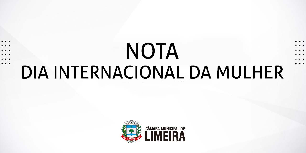 Nota oficial sobre o Dia Internacional da Mulher