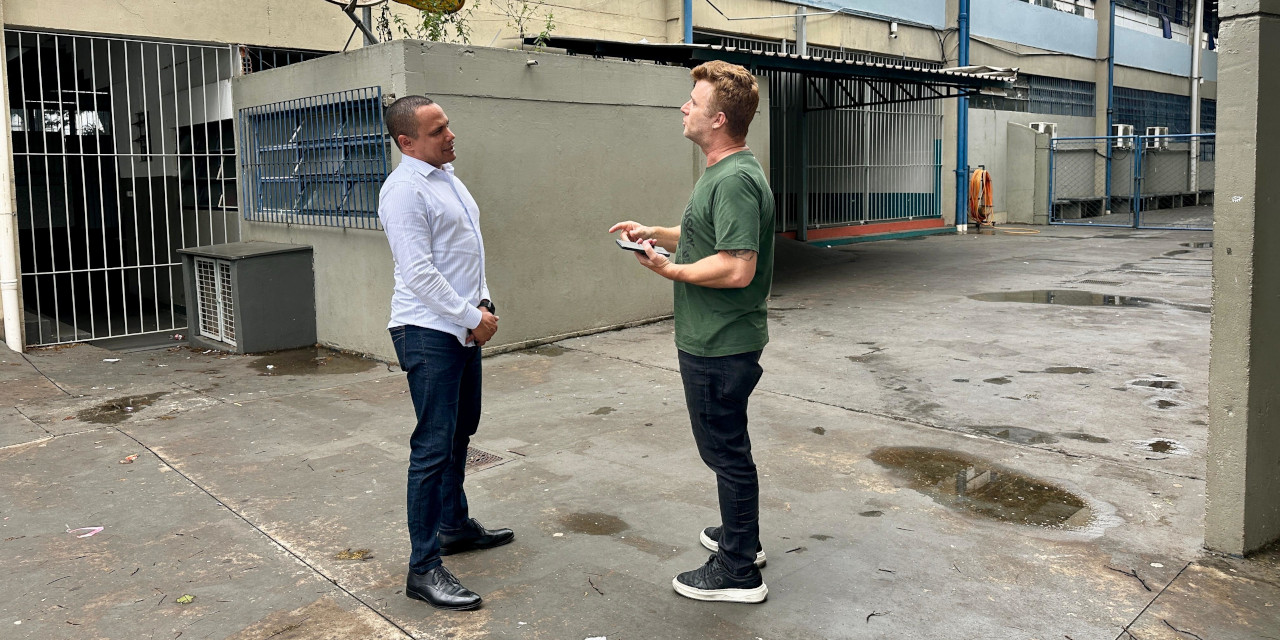 Everton Ferreira destaca importância das escolas estaduais durante visita à EE Lázaro Duarte do Páteo