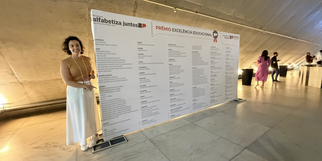 Mariana Calsa participa do Prêmio de Excelência da Secretaria de Educação do Estado