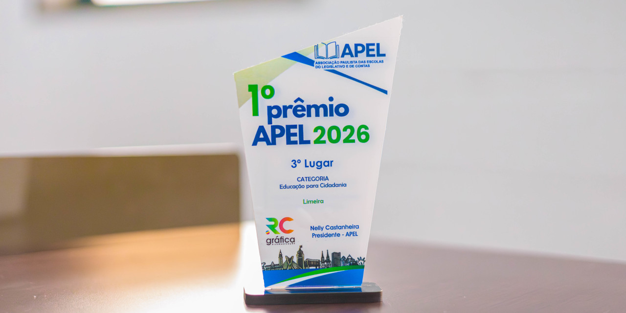 Escola Legislativa da Câmara de Limeira conquista 3º lugar em prêmio estadual