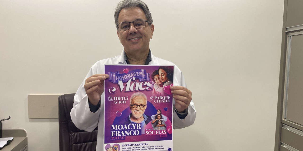 Com articulação do Dr. Marcelo Rossi, Moacyr Franco fará show em Limeira