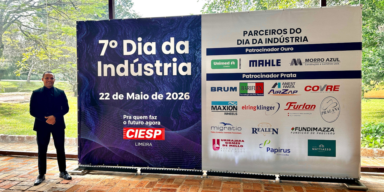 Everton Ferreira representa Câmara no 7º Dia da Indústria promovido pelo Ciesp Limeira