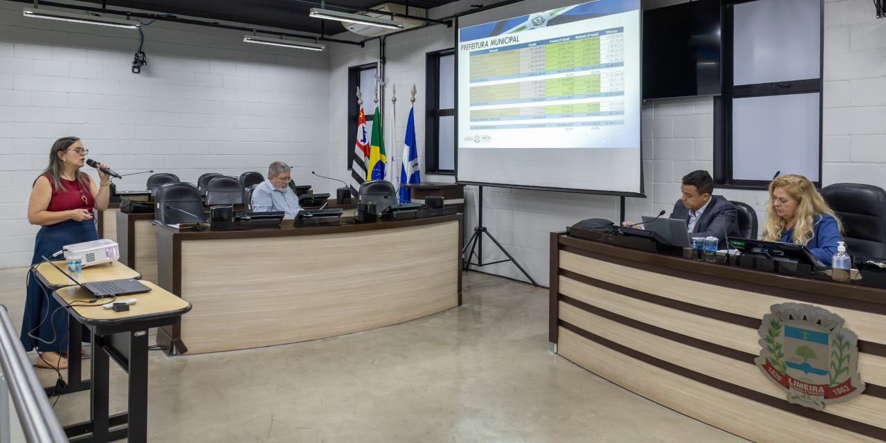 Metas fiscais: Prefeitura presta contas do orçamento à Câmara em audiência pública