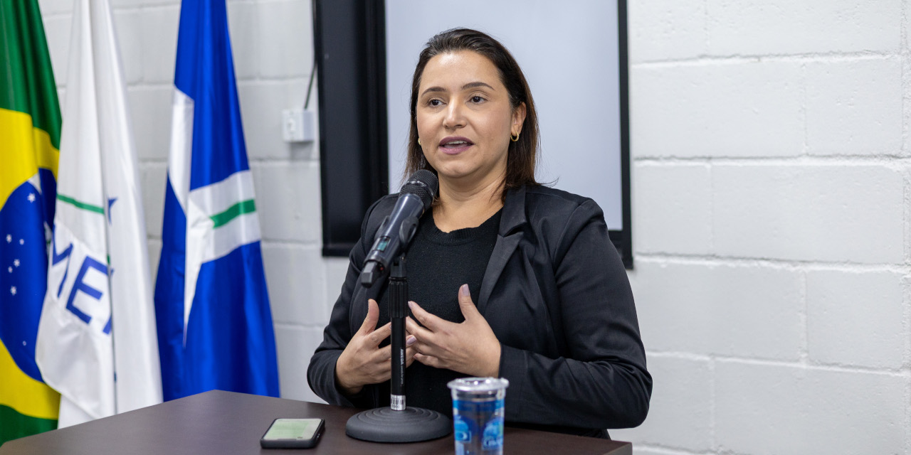 Fernanda de Almeida Pego falou em nome dos moradores e comerciantes do bairro Ibirapuera