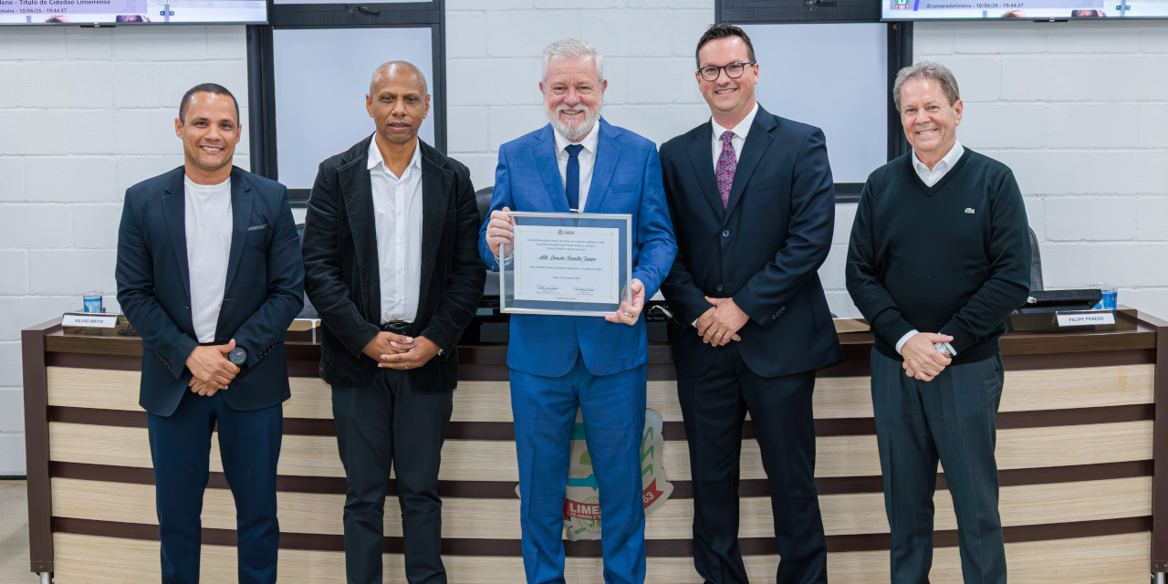 Aldo Donato Tumolin Júnior é homenageado na Câmara com Título de Cidadão