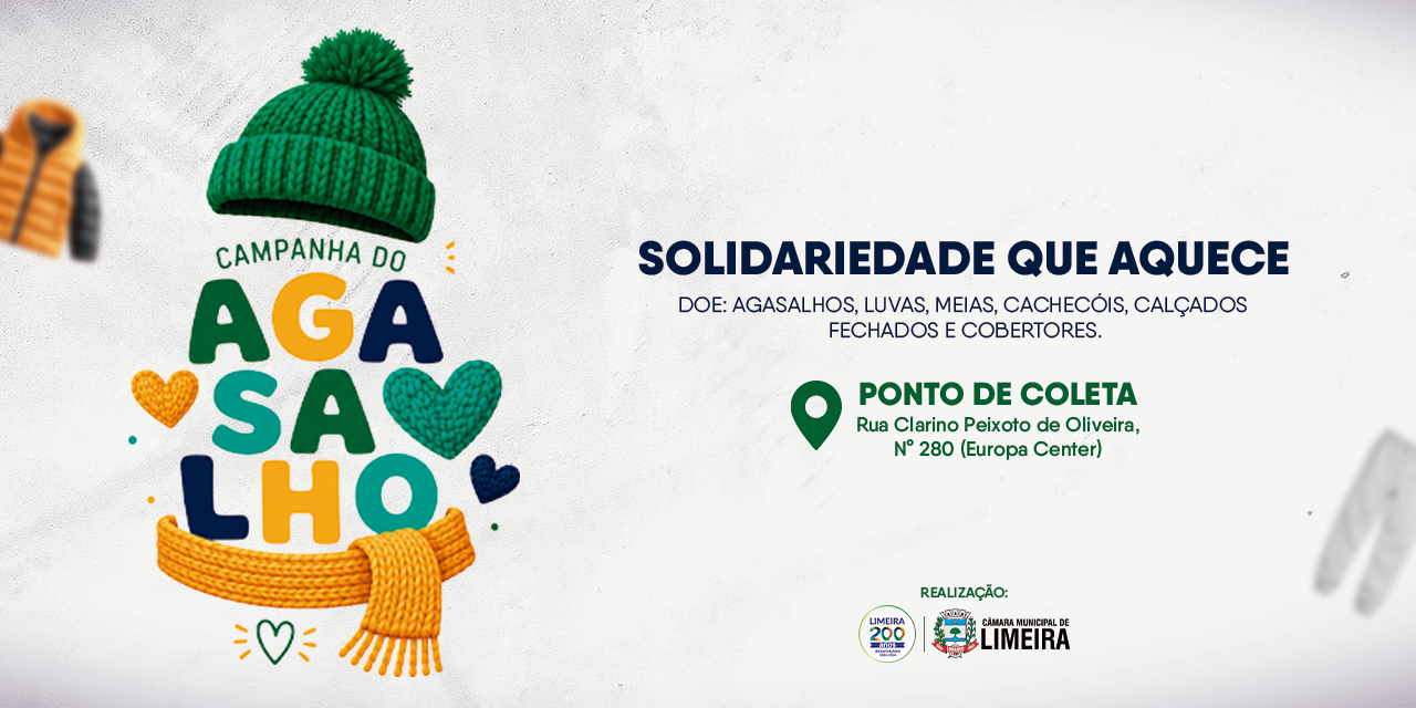 Doações da campanha do agasalho “Solidariedade que aquece” podem ser feitas até o dia 24 de julho