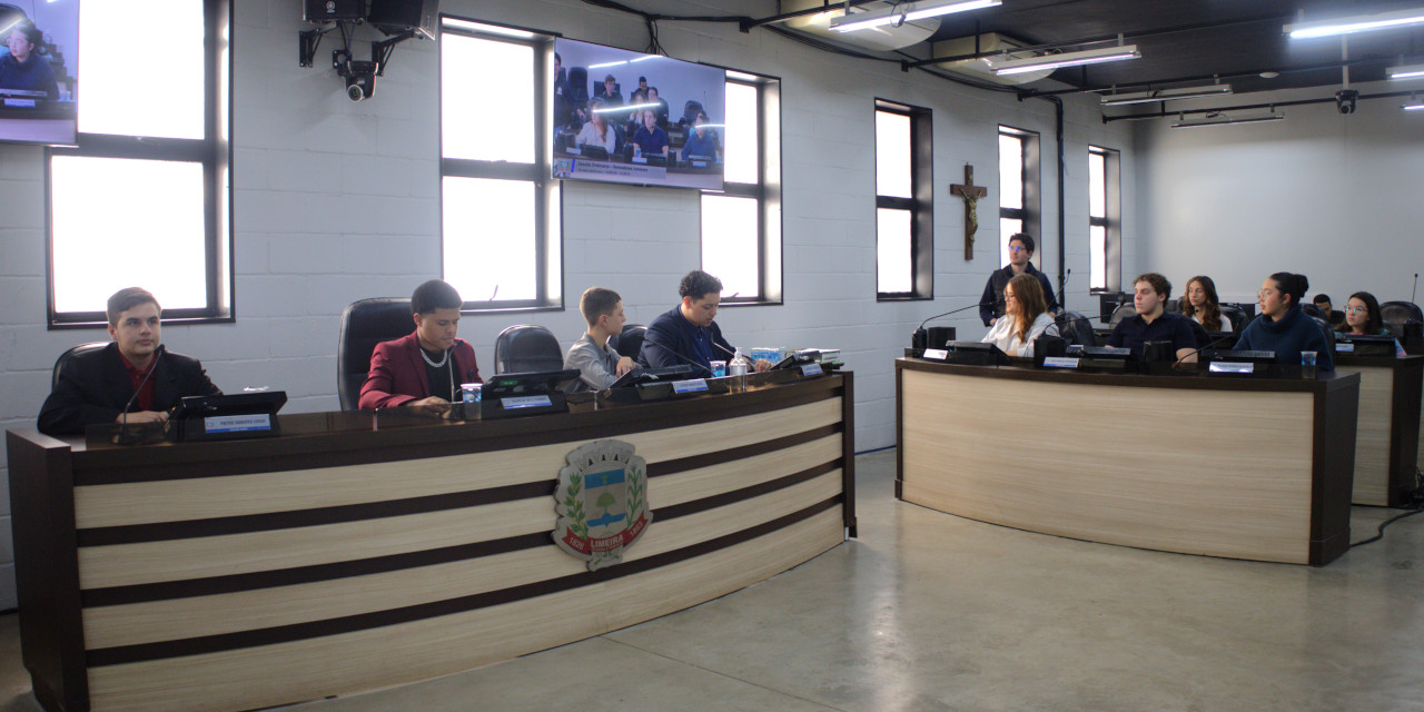 Vereadores juniores realizam última sessão da atual legislatura na Câmara