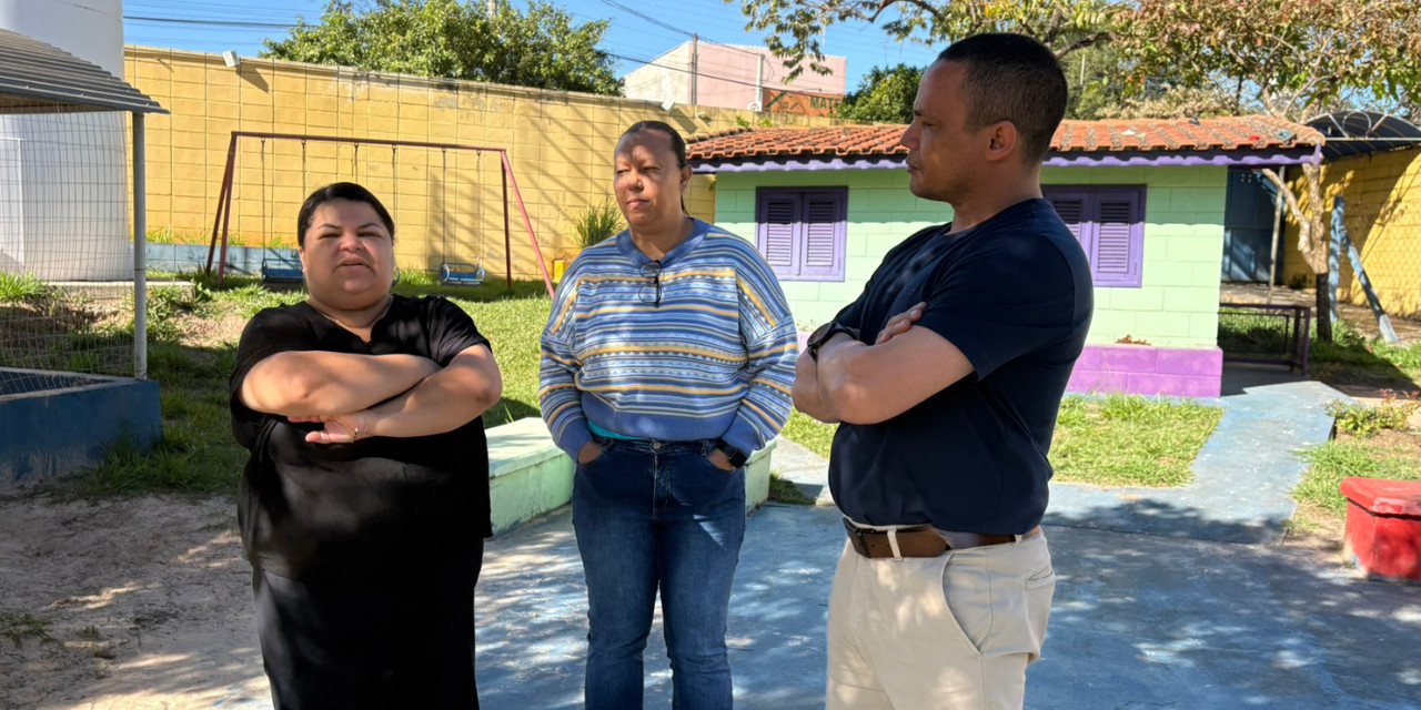 Everton Ferreira visita Emei Profª Mercedes Stuchi Duarte de Mattos e ouve demandas da unidade
